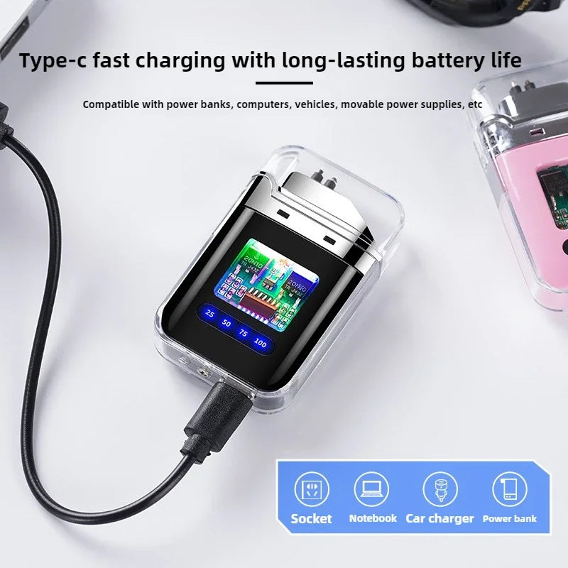 Electric Double Arc USB Rechargeable Lighter Plasma