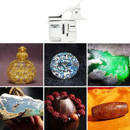 Magnifier 100X Mini Microscope Mobile Phone