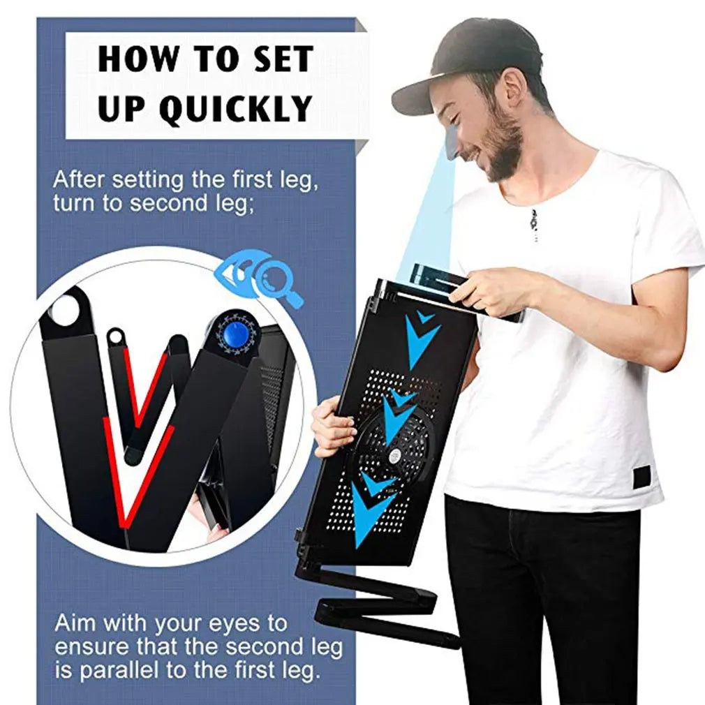 Aluminum Alloy Laptop Table Folding Notebook Desktop Stand