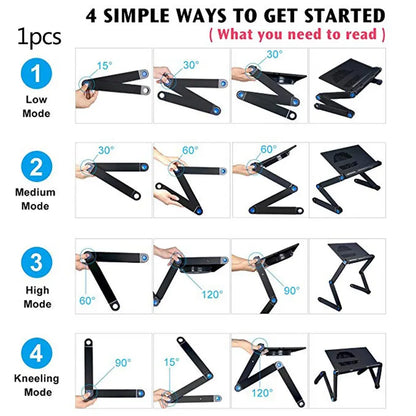 Aluminum Alloy Laptop Table Folding Notebook Desktop Stand