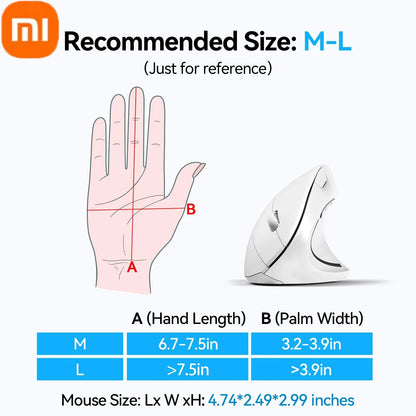 XIAOMI Ergonomic Mouse Wireless Bluetooth
